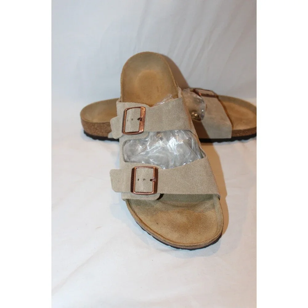 BIRKENSTOCK MEN'S SUEDE ARIZONA SANDALS SANDCASTLE NIB US 13 EU 46 REGULAR